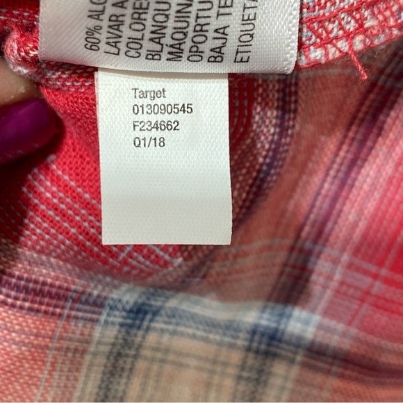 Universal Thread- Red Plaid Sleeveless Button Front Dress- Sz. L - Picture 8 of 10